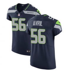 Men Nike Seahawks #56 Cliff Avril Steel Blue Team Color Stitched NFL Vapor Untouchable Elite Jersey