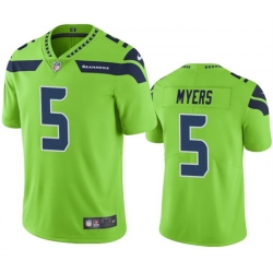Men Seattle Seahawks 5 Jason Myers Green Vapor Untouchable Limited Stitched Jersey