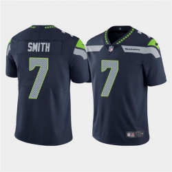Men Seattle Seahawks 7 Geno Smith Navy Vapor Untouchable Limited Stitched Jersey