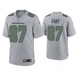 Men Seattle Seahawks 87 Noah Fant Grey Atmosphere Fashion Stitched Game Jersey