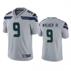 Men Seattle Seahawks 9 Kenneth Walker III Grey Vapor Untouchable Limited Stitched Jersey