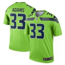 Men Seattle Seahawks Jamal Adams #33 Green Vapor Limited Football Jersey