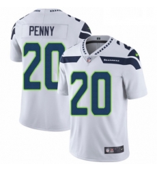 Mens Nike Seattle Seahawks 20 Rashaad Penny White Vapor Untouchable Limited Player NFL Jersey