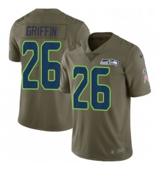Mens Nike Seattle Seahawks 26 Shaquill Griffin Limited Olive 2017 Salute to Service NFL Jersey