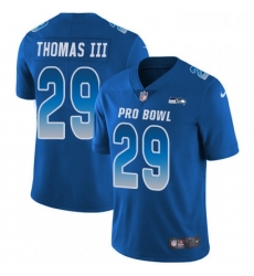 Mens Nike Seattle Seahawks 29 Earl Thomas Limited Royal Blue 2018 Pro Bowl NFL Jersey