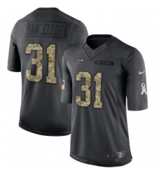 Mens Nike Seattle Seahawks 31 Kam Chancellor Limited Black 2016 Salute to Service NFL Jersey