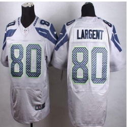 New Seattle Seahawks #80 Steve Largent Grey Alternate Men Stitched NFL Elite Jersey