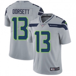 Nike Seahawks 13 Phillip Dorsett Grey Alternate Men Stitched NFL Vapor Untouchable Limited Jersey