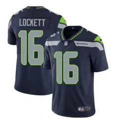 Nike Seahawks #16 Tyler Lockett Steel Blue Team Color Mens Stitched NFL Vapor Untouchable Limited Jersey