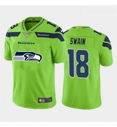 Nike Seahawks 18 Freddie Swain Green Team Big Logo Vapor Untouchable Limited Jersey