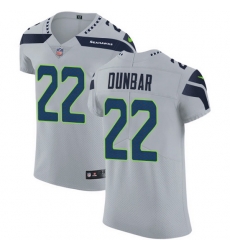 Nike Seahawks 22 Quinton Dunbar Grey Alternate Men Stitched NFL New Elite Jersey