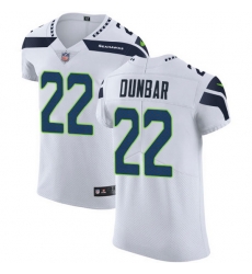 Nike Seahawks 22 Quinton Dunbar White Men Stitched NFL New Elite Jersey
