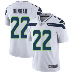 Nike Seahawks 22 Quinton Dunbar White Men Stitched NFL Vapor Untouchable Limited Jersey