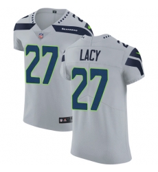 Nike Seahawks #27 Eddie Lacy Grey Alternate Mens Stitched NFL Vapor Untouchable Elite Jersey