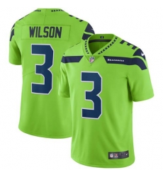 Nike Seahawks #3 Russell Wilson Green Mens Stitched NFL Limited Rush Jersey