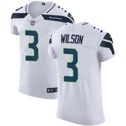 Nike Seahawks #3 Russell Wilson White Mens Stitched NFL Vapor Untouchable Elite Jersey