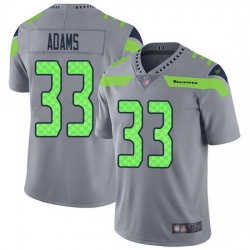 Nike Seahawks 33 Jamal Adams Gray Men Stitched NFL Limited Inverted Legend Jersey