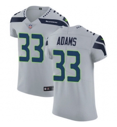 Nike Seahawks 33 Jamal Adams Grey Alternate Men Stitched NFL New Elite Jersey