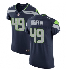 Nike Seahawks #49 Shaquem Griffin Steel Blue Team Color Mens Stitched NFL Vapor Untouchable Elite Jersey