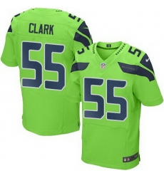 Nike Seahawks #55 Frank Clark Green Mens Stitched NFL Elite Rush Jersey