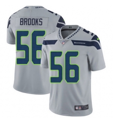 Nike Seahawks 56 Jordyn Brooks Grey Alternate Men Stitched NFL Vapor Untouchable Limited Jersey