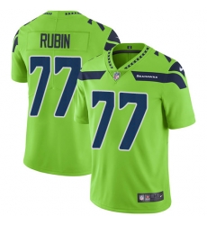 Nike Seahawks #77 Ahtyba Rubin Green Mens Stitched NFL Limited Rush Jersey