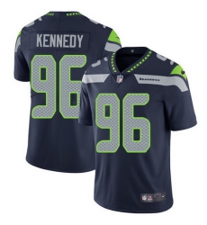 Nike Seahawks #96 Cortez Kennedy Steel Blue Team Color Mens Stitched NFL Vapor Untouchable Limited Jersey