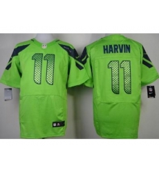 Nike Seattle Seahawks 11 Percy Harvin Green Elite NFL Jersey