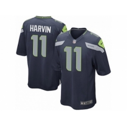 Nike Seattle Seahawks 11 Percy Harvin blue Game NFL Jersey