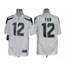 Nike Seattle Seahawks 12 Fan White Limited NFL Jersey