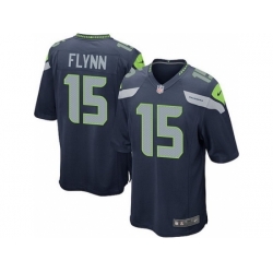 Nike Seattle Seahawks 15 Matt Flynn Blue Game NFL Jersey