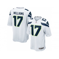 Nike Seattle Seahawks 17 Mike WilliamsWhite Game NFL Jersey
