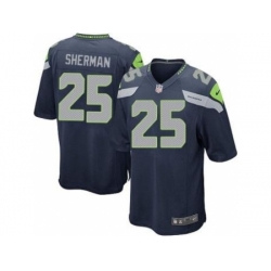 Nike Seattle Seahawks 25 Richard Sherma Blue Game NFL Jersey