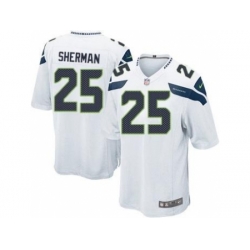 Nike Seattle Seahawks 25 Richard Sherma White Game NFL Jersey