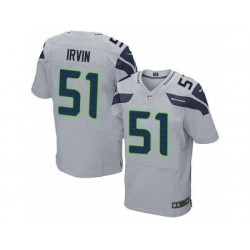 Nike Seattle Seahawks 51 Bruce Irvin Grey Elite NFL Jersey