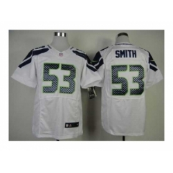 Nike Seattle Seahawks 53 Malcolm Smith white Elite NFL Jersey
