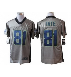 Nike Seattle Seahawks 81 Golden Tate Grey Elite Shadow NFL Jersey