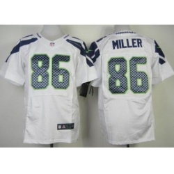 Nike Seattle Seahawks 86 Zach Miller White Elite NFL Jersey