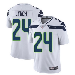 Seahawks 24 Marshawn Lynch White Vapor Untouchable Limited Jersey