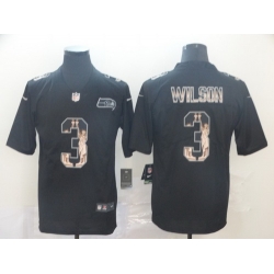 Seahawks 3 Russell Wilson Black Statue Of Liberty Limited Jersey