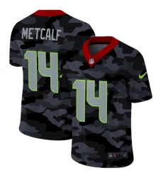 Seattle Seahawks 14 DK Metcalf Men Nike 2020 Black CAMO Vapor Untouchable Limited Stitched NFL Jersey