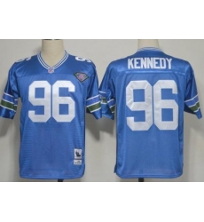 Seattle Seahawks 96 Kennedy Blue Throwback 1994 NFL Jerseys