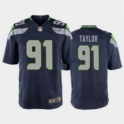 men darrell taylor seattle seahawks college navy game jersey 