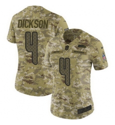 Nike Seahawks 4 Michael Dickson Camo Womens Stitched NFL Limited 2018 Salute to Service Jersey