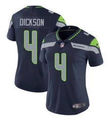 Nike Seahawks 4 Michael Dickson Steel Blue Team Color Womens Stitched NFL Vapor Untouchable Limited Jersey