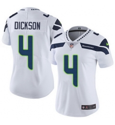Nike Seahawks 4 Michael Dickson White Womens Stitched NFL Vapor Untouchable Limited Jersey