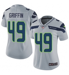 Nike Seahawks #49 Shaquem Griffin Grey Alternate Womens Stitched NFL Vapor Untouchable Limited Jersey