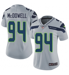 Nike Seahawks #94 Malik McDowell Grey Alternate Womens Stitched NFL Vapor Untouchable Limited Jersey