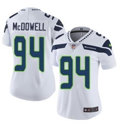 Nike Seahawks #94 Malik McDowell White Womens Stitched NFL Vapor Untouchable Limited Jersey