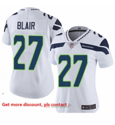 Seahawks 27 Marquise Blair White Women Stitched Football Vapor Untouchable Limited Jersey